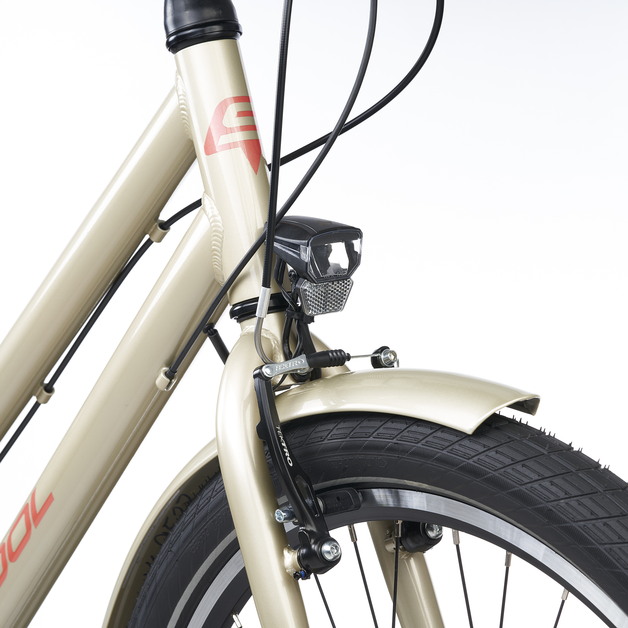 S'COOL chiX pro 26-K7 Jugendfahrräder (beige) 3